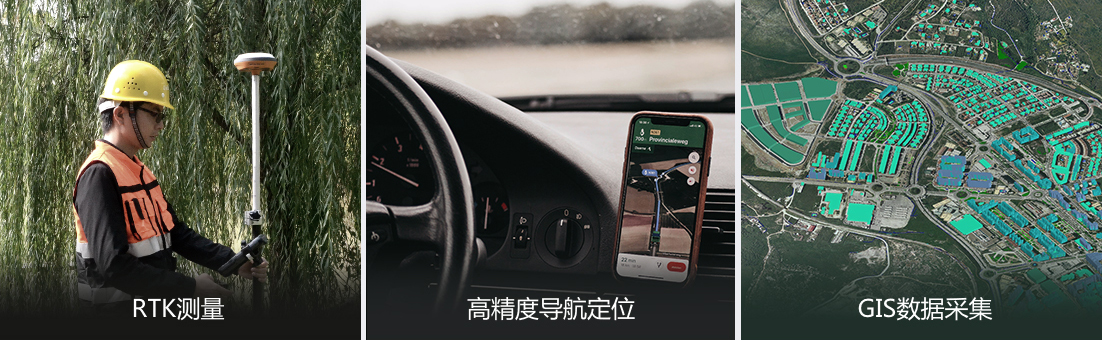 適用于RTK測(cè)量、高精度導(dǎo)航定位、GIS數(shù)據(jù)采集